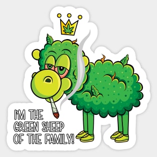 The Green Sheep Sticker